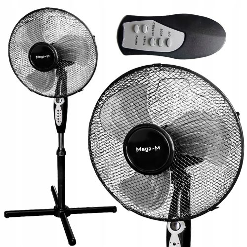  Mega-M Standventilator Ventilator 40 cm schwarz