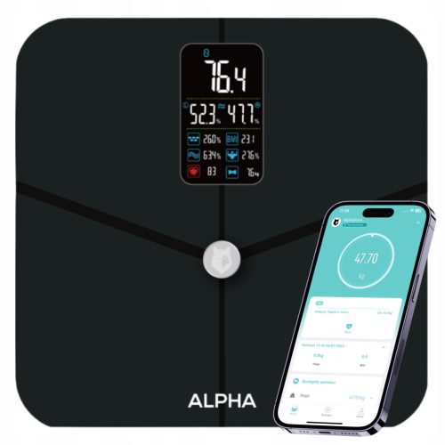  ELEKTRONISCHE ANALYTISCHE BADEZIMMERWAAGE FETTMESSUNG BMI SMART ALPHA