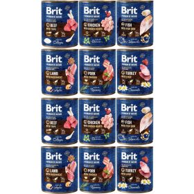  Brit Premium By Nature Nassfuttermischung 12x 800g
