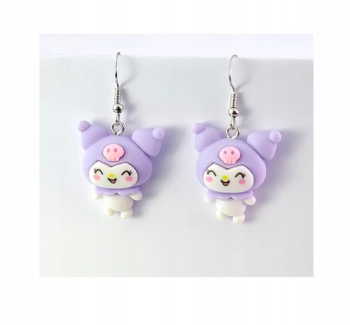  Hello Kitty Cat Sanrio Kuromi Ohrringe Lila 1