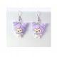  Hello Kitty Cat Sanrio Kuromi Ohrringe Lila 1