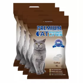    Premium Cat Clumping Bentonite Streu – Kaffee für Katzen, duftend, 5 l