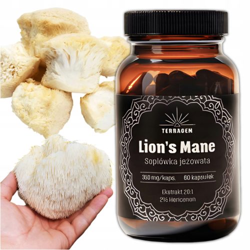 Lion's Mane Kapseln - Unterstützung für Gedächtnis und Konzentration, Vegan, 60 Stück