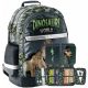 Schulrucksack für Jungen 1.-4. Klasse, Dinosaurier-Design, grün, Set von PASO