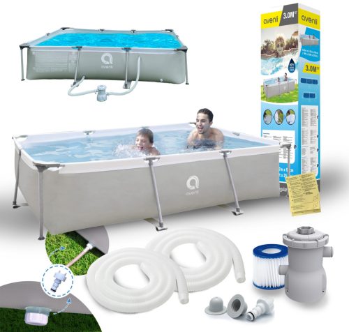  Avenli rechteckiger Rahmenpool 300 x 207 cm