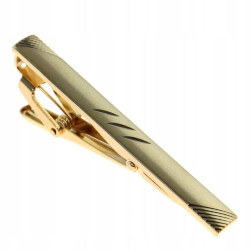  WANDALLIA Klassische goldene Business-Krawattenklammer SP-KR-126, Länge 5,5 cm
