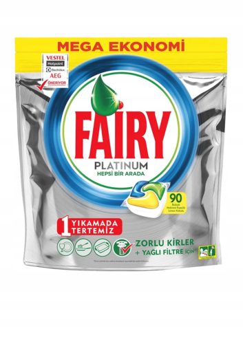  FAIRY PLATINUM Kapseln FÜR DIE SPÜLMASCHINE 90 Stück MEGA PACK