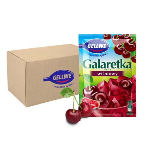 GELLWE Kirschgeschmack Gelatine 72 g x 20 Stück - Perfekt für den Sommer!