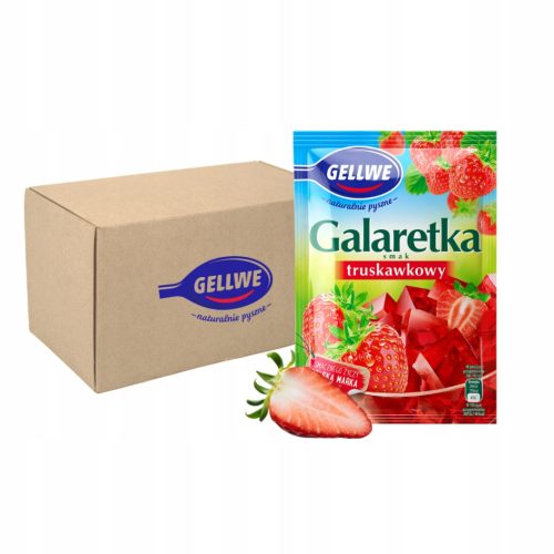 Erdbeer-Gelatine von GELLWE - 72 g, 20er Pack