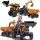  FALK Traktor Case IH Baggerlader Orange mit Anhänger beweglicher Schaufel ab 3+