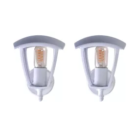  Eco-Light Garten-Wandleuchte weiß E27 60 W