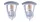  Eco-Light Garten-Wandleuchte weiß E27 60 W