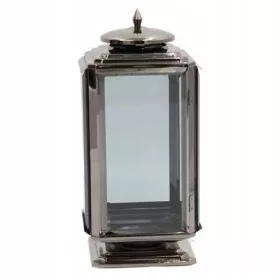  Schwarze quadratische Metallkerze LM14