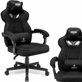  IMBA Seat Strider Gamingstuhl, schwarzer Stoff