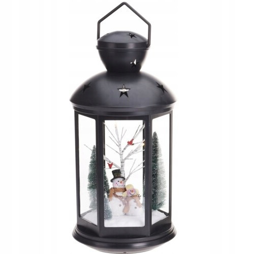  Weihnachtslaterne mit LED-Beleuchtung 43 cm SAT