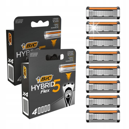  Bic Hybrid 5 Flex Blister Rasiererpatronen 2 x 4 Stk.