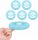  5 Stück Fidget Spinner, Quetschspielzeug in Form eines runden Griffs