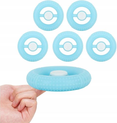  5 Stück Fidget Spinner, Quetschspielzeug in Form eines runden Griffs