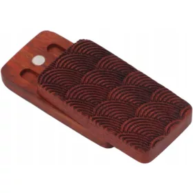    Handgefertigter Fidget Slider, exquisit, gute Haptik, rotes Holz