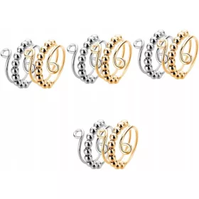  Schmuckzubehör Ringe mit Perlen, 8 Schmuckstücke -