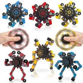    Fidget Finger Hand Spinner Roboter verformbares kleines mechanisches Gerät