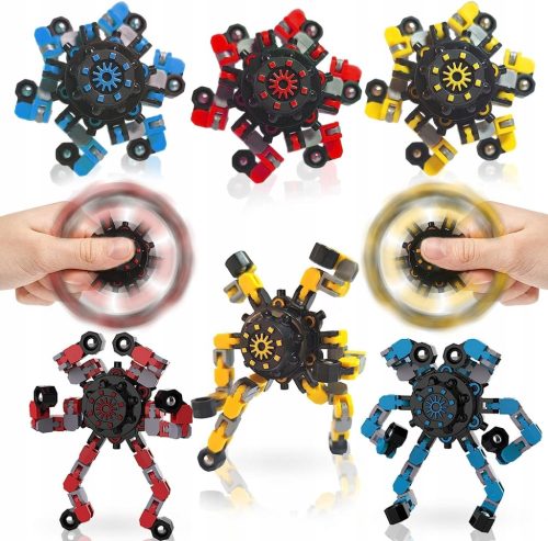  Fidget Finger Hand Spinner Roboter verformbares kleines mechanisches Gerät