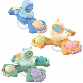    Spinner mit Saugnapf, 3 Stück. Sinnesspielzeuge im Space Element Design