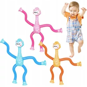  Pfeifen mit Tieren | Teleskop-Saugnapf Alpaka-Spielzeug 3