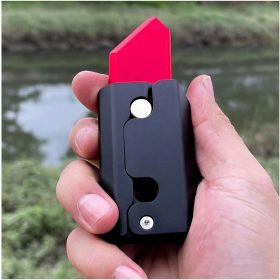    3D-gedrucktes Fidget-Messer aus Metall, kleines Karottenmesser 4,6*1,7