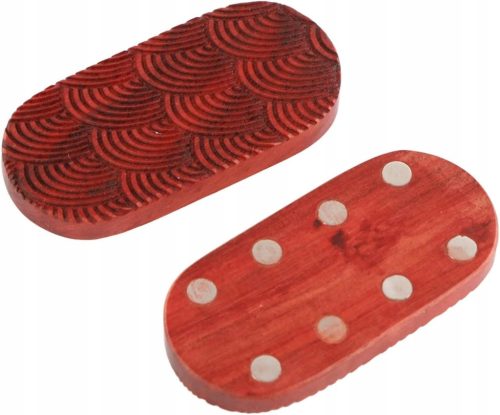  Push-Fidget-Spielzeug aus rotem Sandelholz, Anti-Stress-Gravur