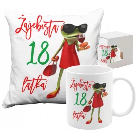    SET BECHERKISSEN GESCHENK ZUM 18. GEBURTSTAG FÜR EINE FRAU 18 Jahre alt