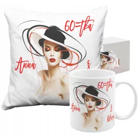    BECHER-SET KISSEN GESCHENK ZUM 60. GEBURTSTAG MIT NAMEN Edle FRAU