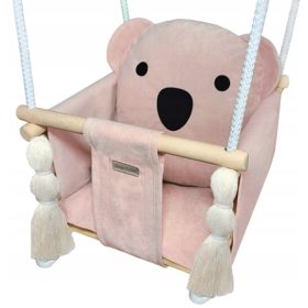    SCHAUKEL FÜR KINDER für Zuhause fürs Kinderzimmer ALS GESCHENK Koalabär Rosa