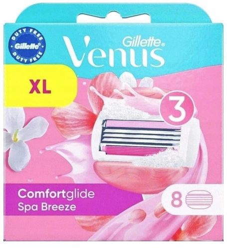  Gillette Venus Comfort Glide Spa Breeze Rasierer, Nachfüllpackungen 8 Stück