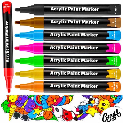  Acrylmarker verschiedene Farben Rawmark 8 Stk.