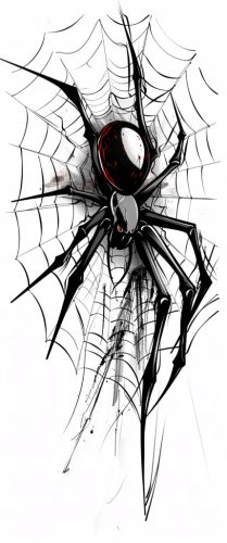  TEMPORÄRE TATTOO BIG CROSS SPIDER COBPER WEB SPINNE TARANTULA XXXL