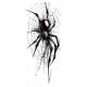  TEMPORÄRE TATTOO BIG CROSS SPIDER COBPER WEB SPINNE TARANTULA XXXL