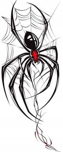  TEMPORÄRE TATTOO, WASCHBAR, GROSS, RIESIG, SPINNENKREUZ, TARANTULA XXL