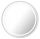  Sandgestrahlter Spiegel, rund, LED, 3-in-1, drei Farben, mit Heizmatte, 100 cm