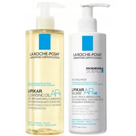   Lipikar AP+ Hautpflegeset - Balsam und Reinigungsöl für empfindliche Haut