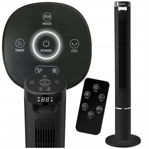  Mirpol TF-2003-I-46 Säulenventilator, schwarz