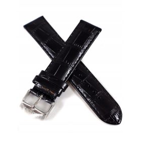    Originales schwarzes Lederarmband für die Orient Automatic Bambino 21 mm Uhr