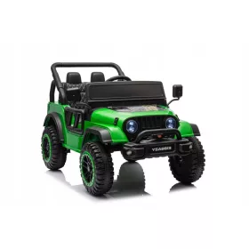    GROSSER JEEP RETRO-BATTERIEWAGEN FÜR KINDER, ZWEI MOTOREN, 90 W, 24 V FERNBEDIENUNG