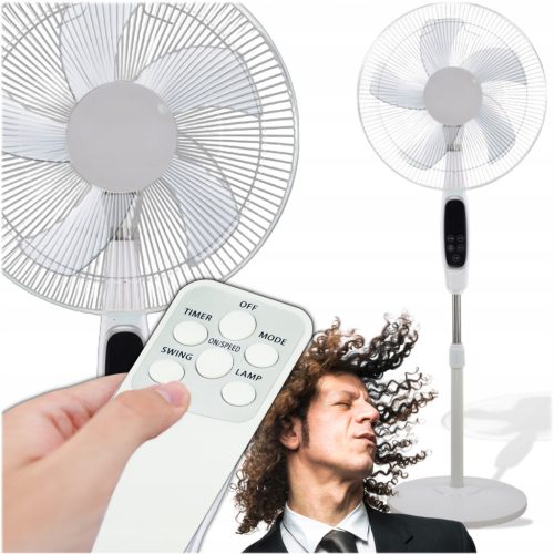  Roter Garten-Umwälzventilator Ventilator mit Fernbedienung RG 50W weiß