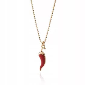  Chili-Pfeffer-Halskette, 925 Gold Geschenk GIORRE