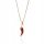  Chili-Pfeffer-Halskette, 925 Gold Geschenk GIORRE