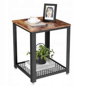    Songmics Vasagle quadratischer Tisch 45 x 45 x 55 cm schwarz