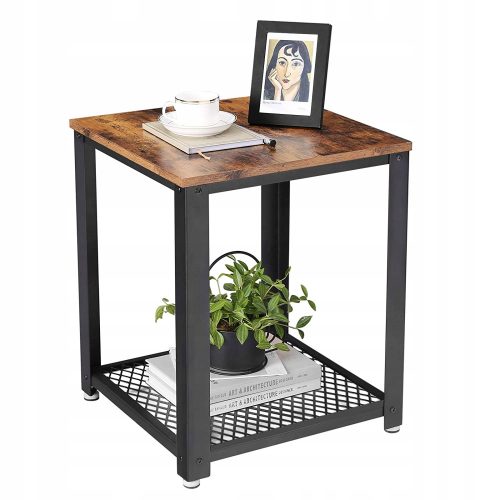  Songmics Vasagle quadratischer Tisch 45 x 45 x 55 cm schwarz