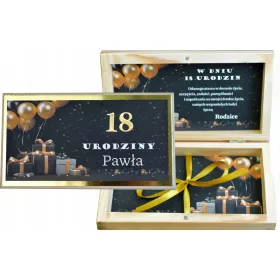  Geschenk-Spardose zum 18. Geburtstag