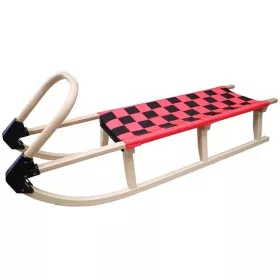  Holzschlitten 125cm A2042, rot